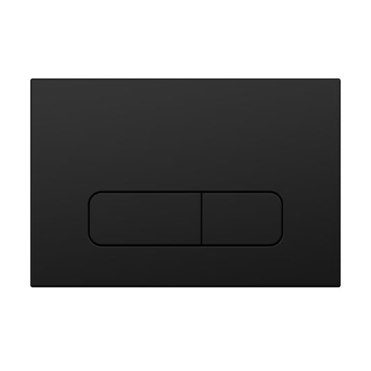 Drückerplatte Schwarz Matt Kompatibel zu Geberit Duofix Sigma / Delta 2 Mengenspülung