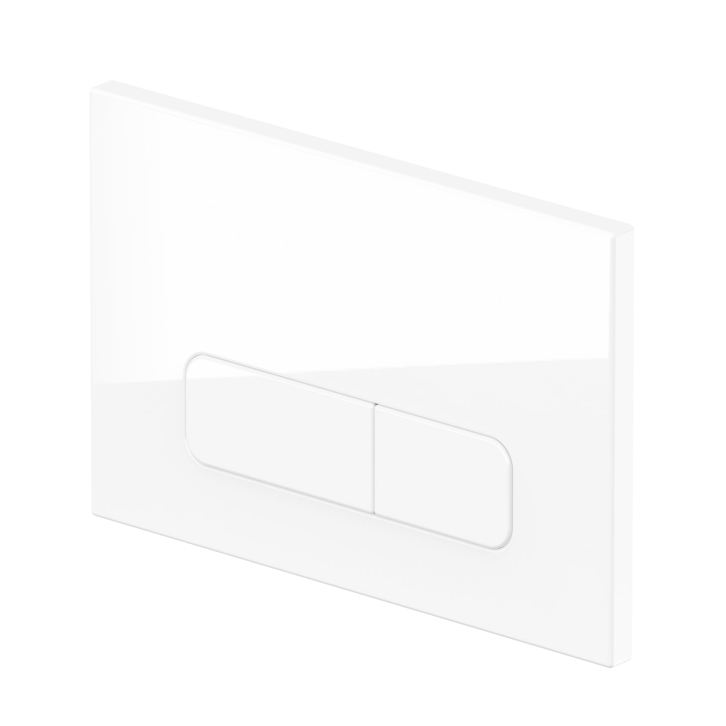 Drückerplatte Kompatibel zu Geberit Duofix Sigma (UP 320) 2 Mengenspülung, Farbe: Kaltweiß mit leichtem Lilastich