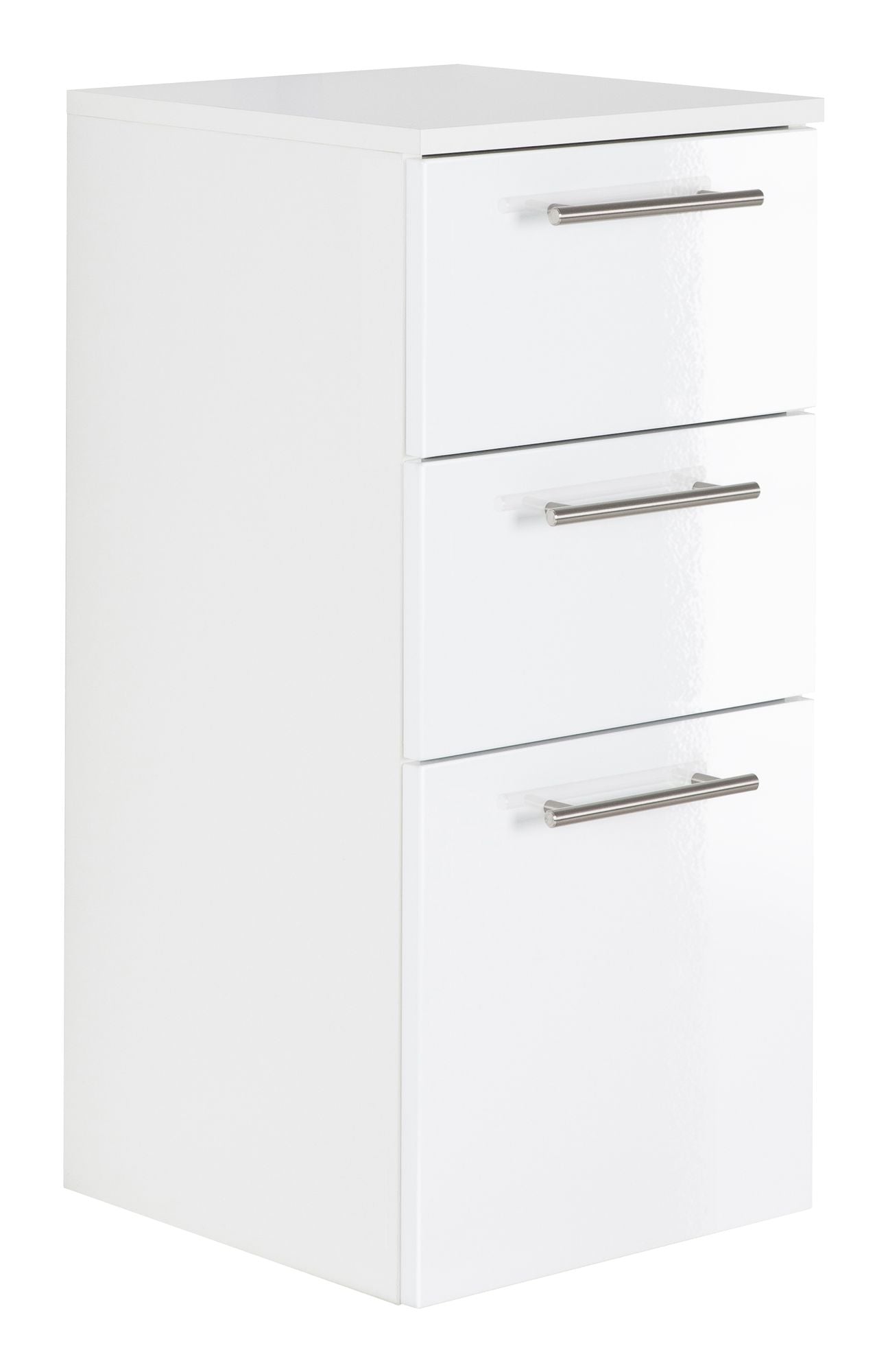 Midischrank Basic Farben: weiß/weiß hochglanz, weiß/schwarz seidenglanz,weiß/anthrazit seidenglanz, weiß/eiche hell, weiß/beton