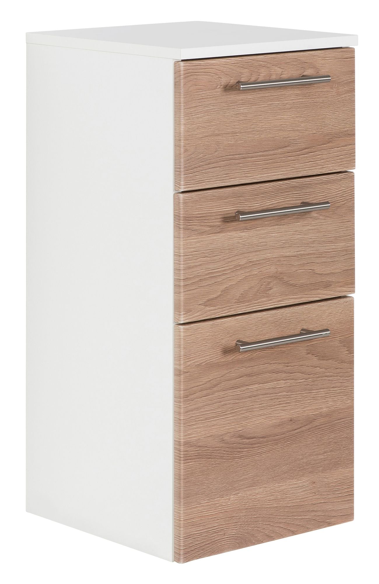 Midischrank Basic Farben: weiß/weiß hochglanz, weiß/schwarz seidenglanz,weiß/anthrazit seidenglanz, weiß/eiche hell, weiß/beton