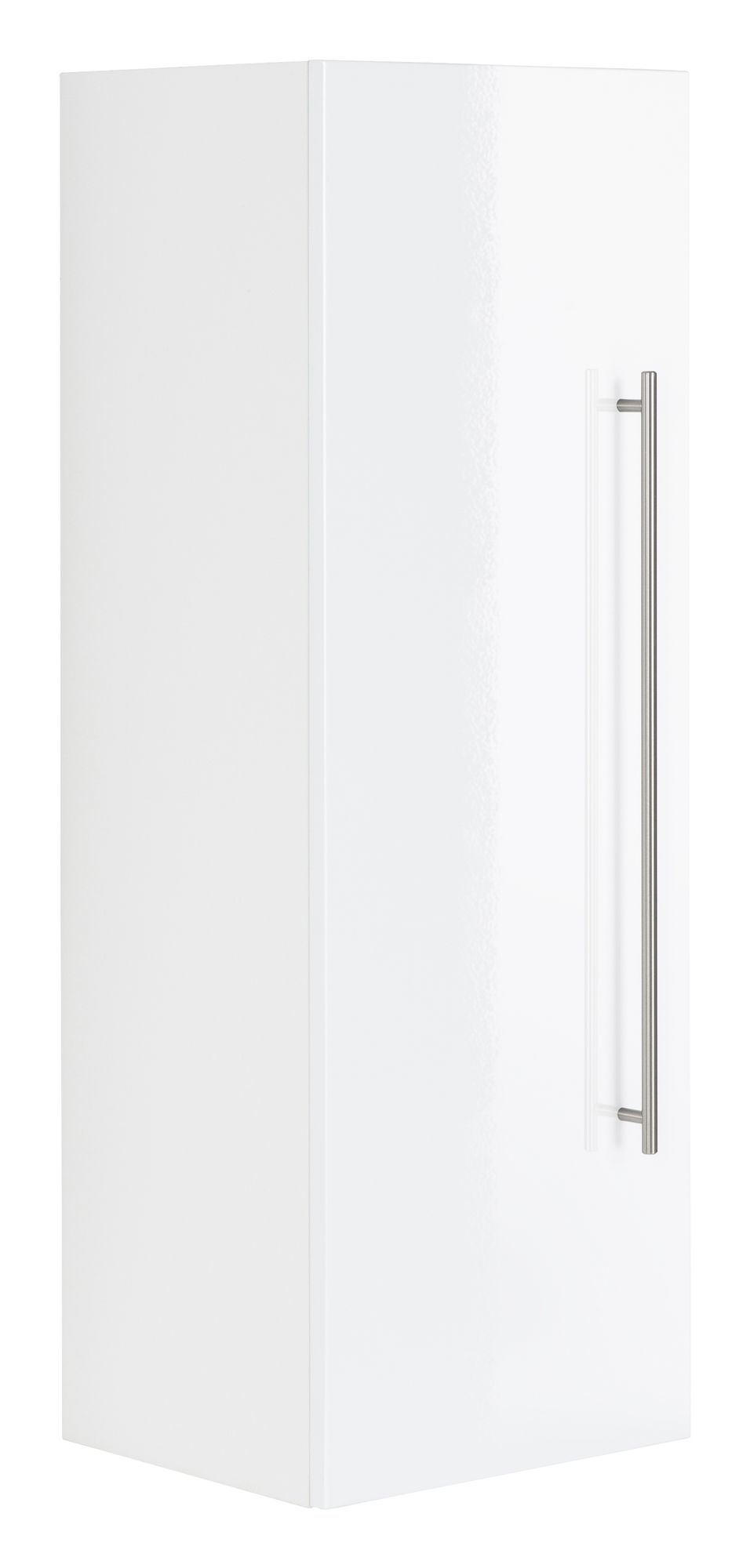 Hochschrank Basic 100, Farben: weiß/weiß hochglanz, weiß/schwarz seidenglanz,weiß/anthrazit seidenglanz, weiß/eiche hell, weiß/beton