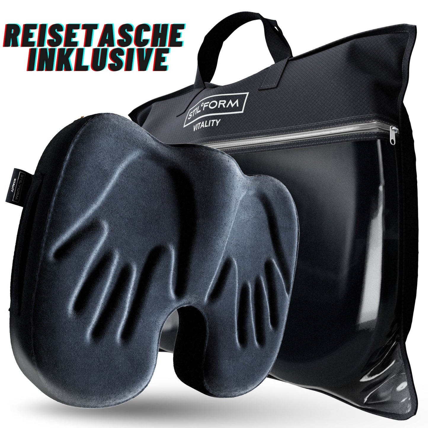 Ergonomisches Sitzkissen aus Memory & Gel Schaum Polster