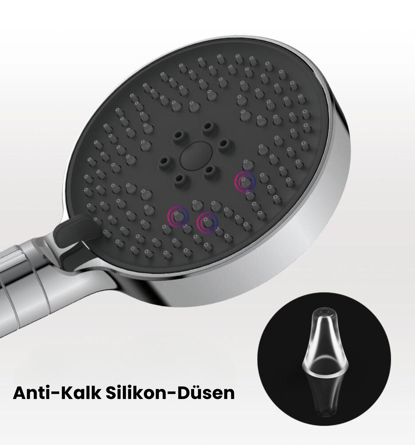 Stilform Premium Handbrause Soho 3 Strahlarten Chrom 120mm