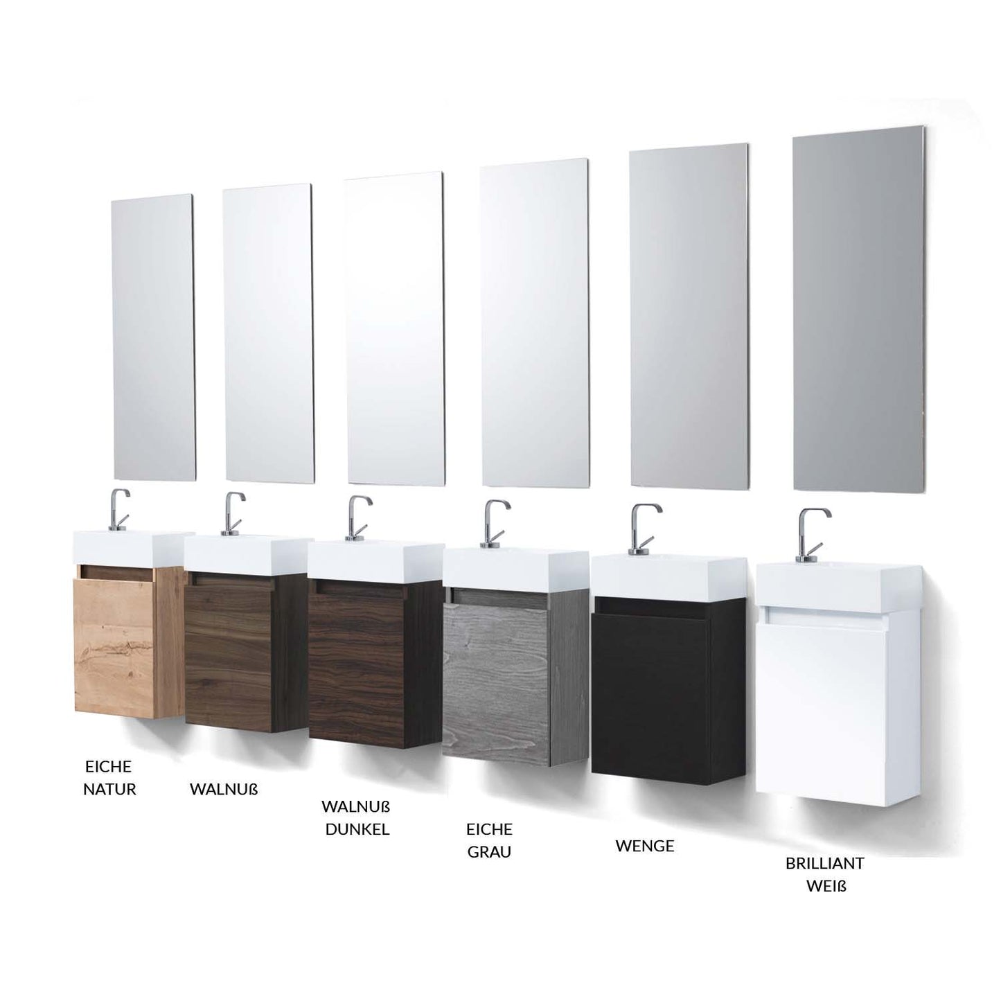 Gäste-WC Badmöbel Waschbecken mit Unterschrank Handwaschbecken