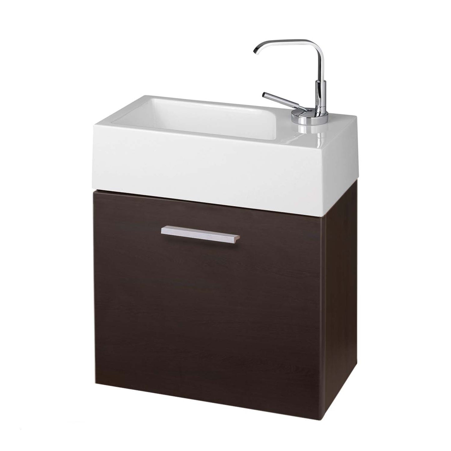 Gäste-WC Badmöbel Waschbecken mit Unterschrank und Ablagefächer Handwaschbecken