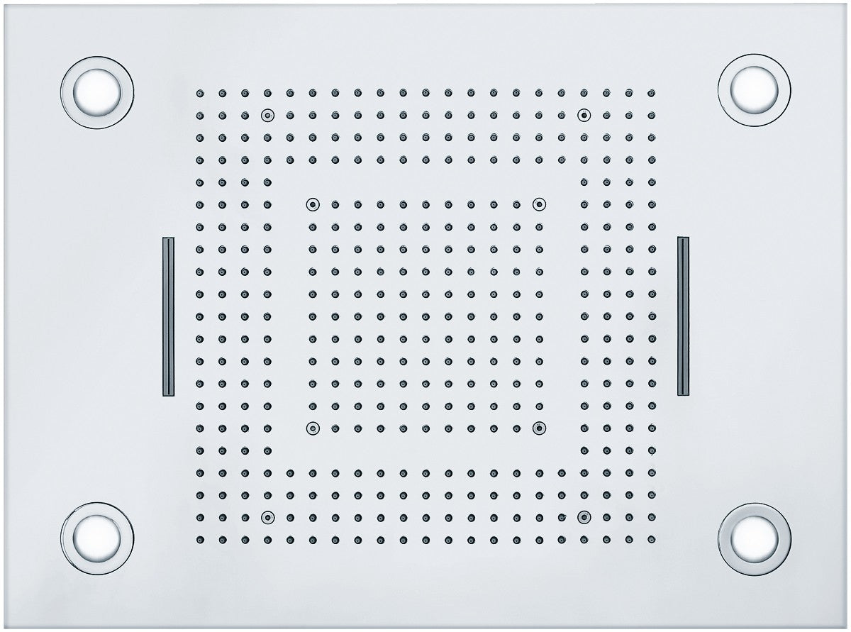 Soho Regendusche 60x80 LED Wasserfall mit Einbaurahmen