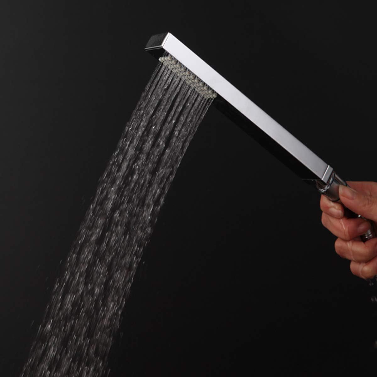 Handbrause Soho 2.0 Eckig Massive Ausführung Chrom