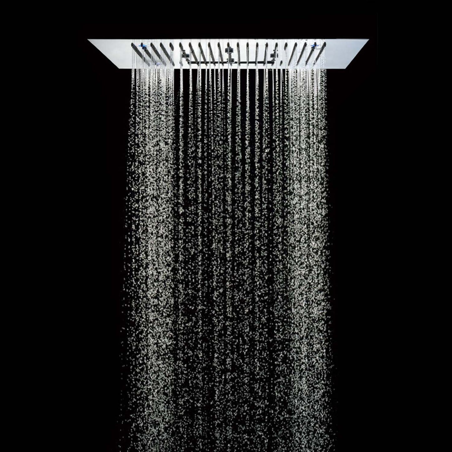 Soho Regendusche 80x80 LED Wasserfall & Nebel mit Einbaurahmen