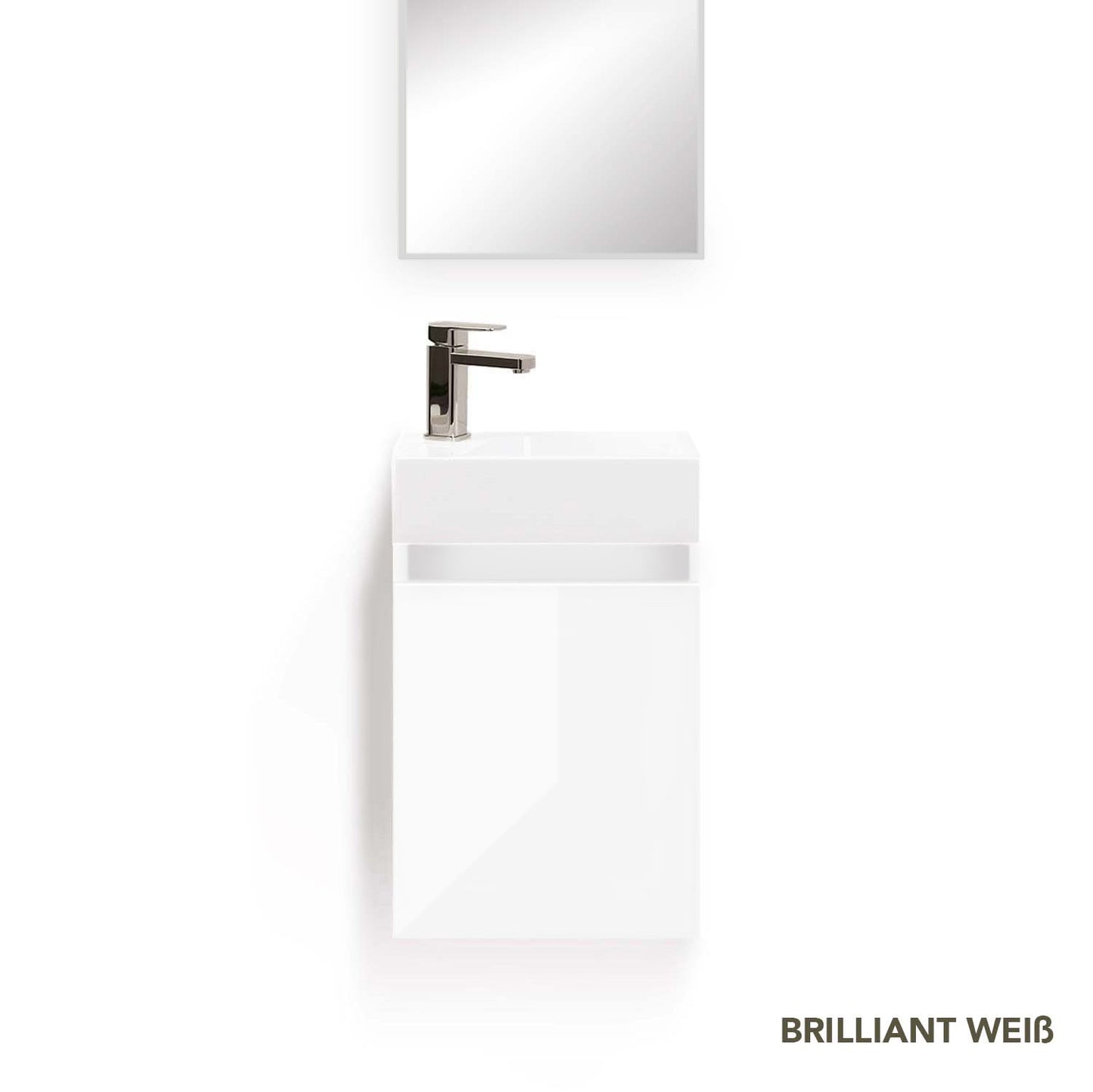 Gäste-WC Badmöbel Waschbecken mit Unterschrank Handwaschbecken