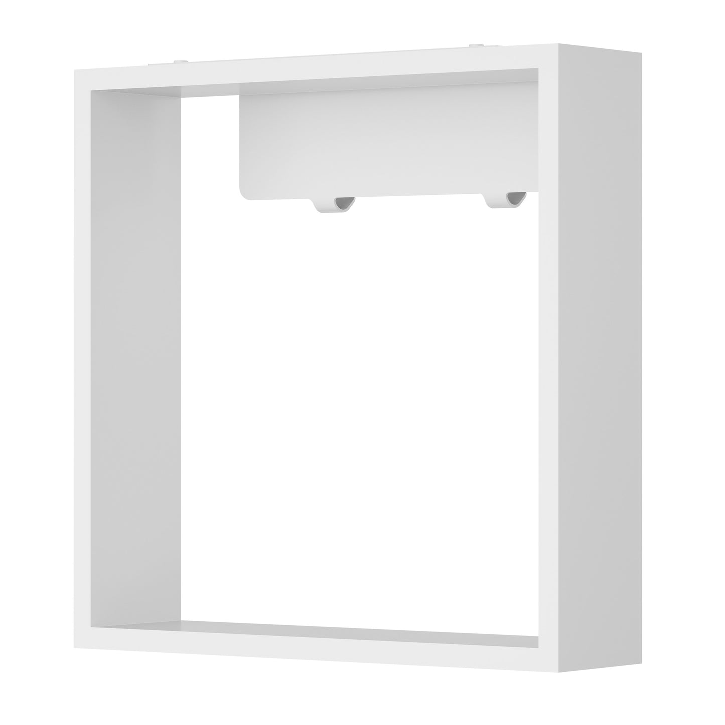 Aufputz Wandnische WallSpace in Schwarz Matt / Weiß Matt mit Ablage & Haken / 40x40 oder 60x40 cm