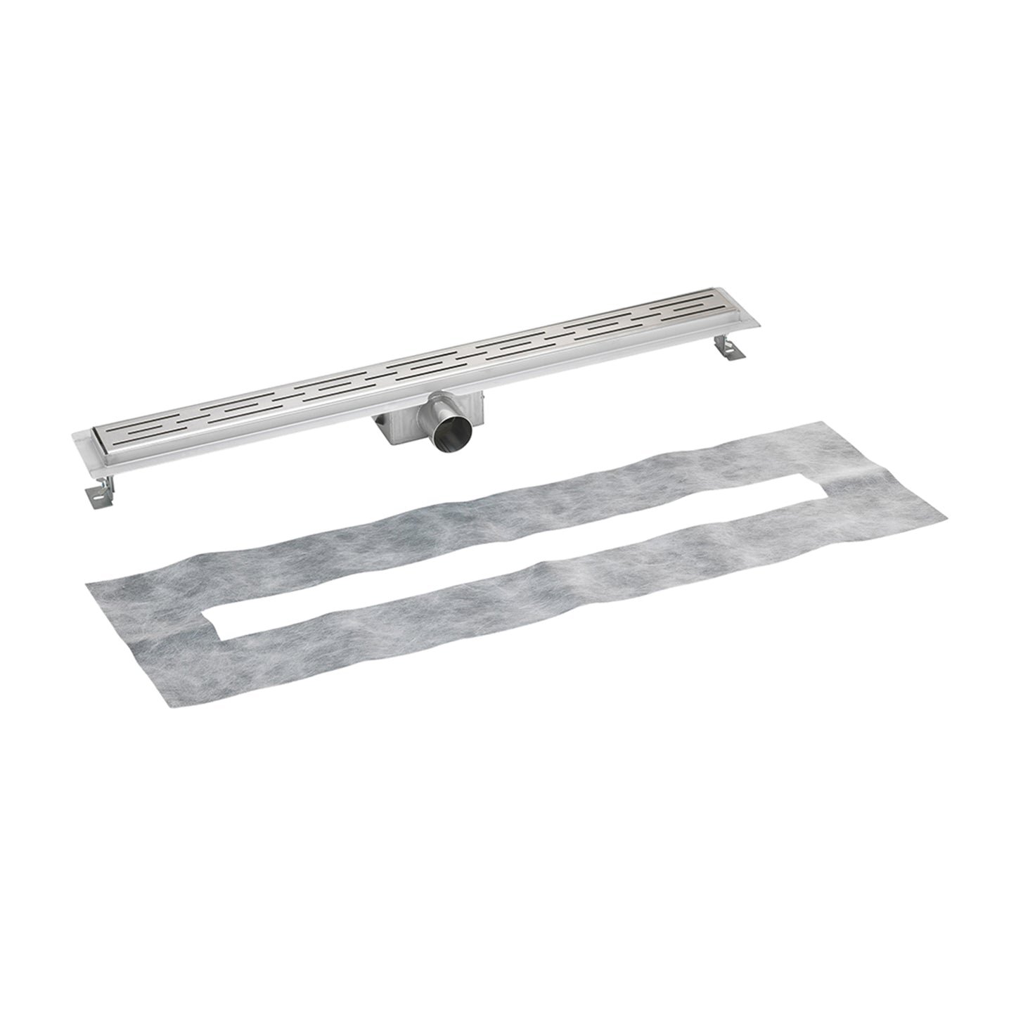 Profi Duschrinne mit Ablaufrost 60-140cm Edelstahl