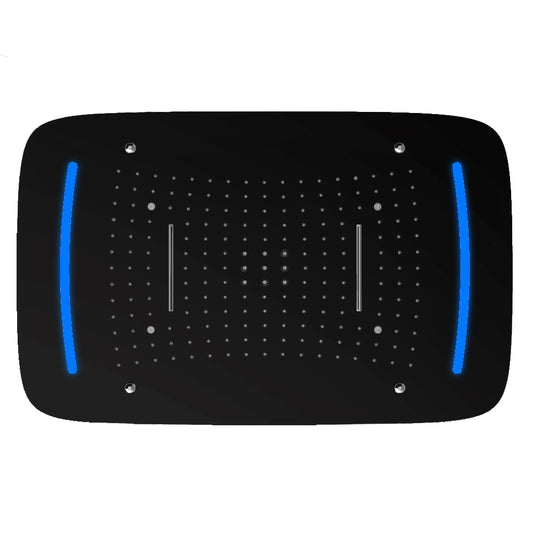 Stilform Design XL LED Regendusche 68x43 cm Soho 2.0 in Schwarz Matt