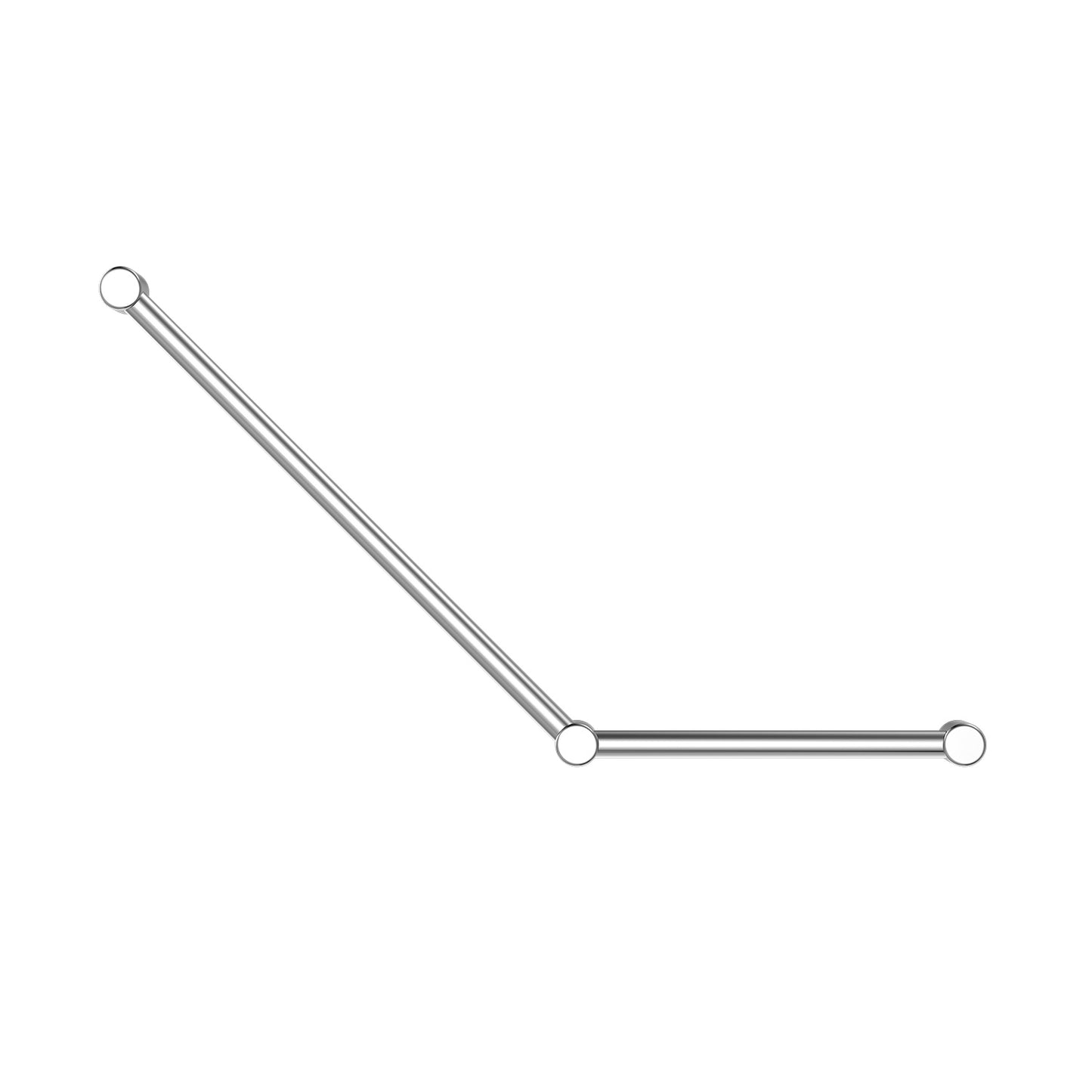 Mecca CARE 32 mm Haltegriff für Toilette, 45°, 750 x 450 mm Stützgriff