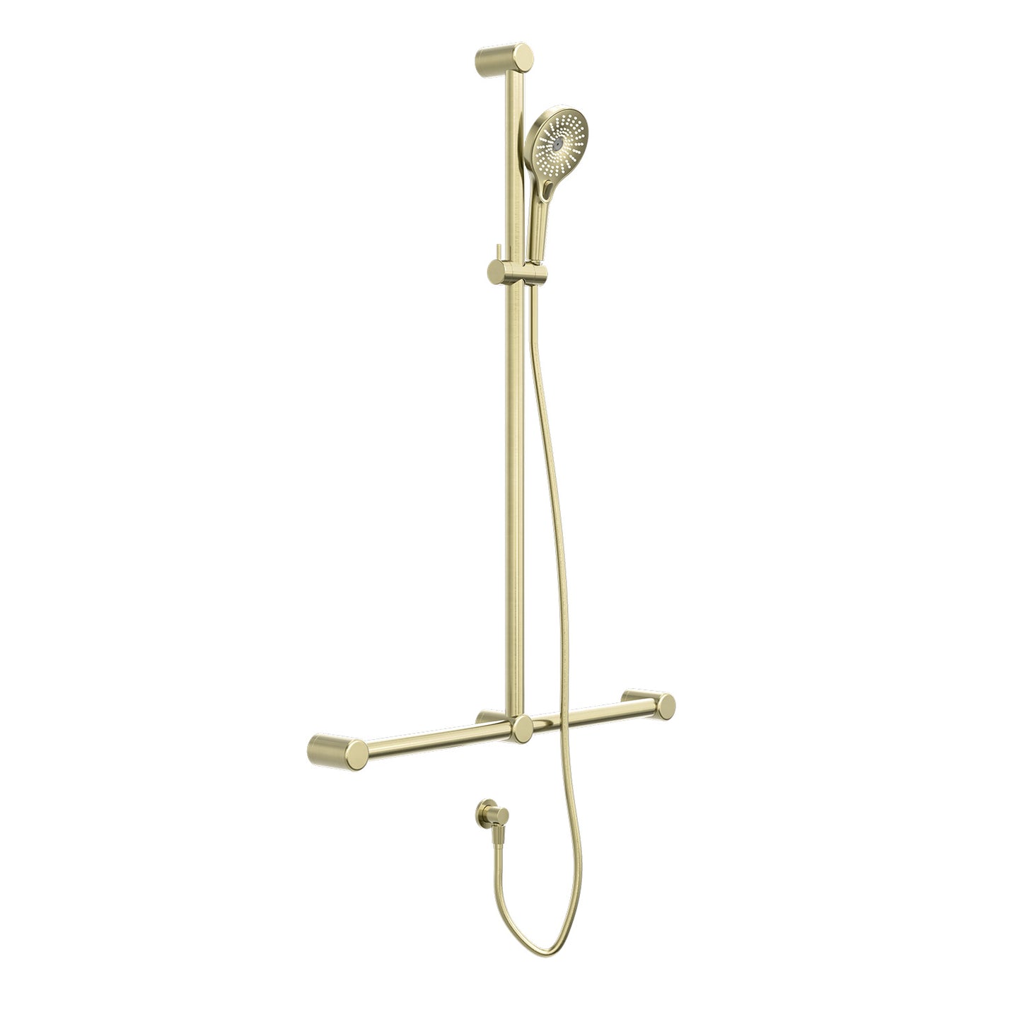 Mecca CARE 32-MM T-Brausestange mit Sützgriff und Handbrause, 1100X750MM