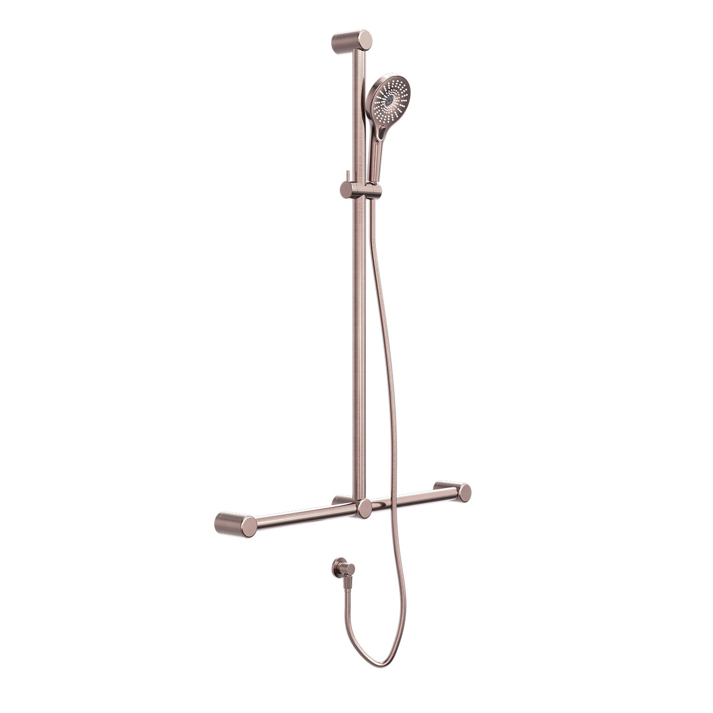 Mecca CARE 32-MM T-Brausestange mit Sützgriff und Handbrause, 1100X750MM
