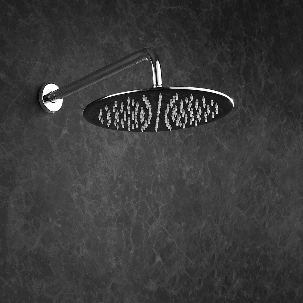 Premium Edelstahl 40 cm Regendusche Rund Massive Bauweise