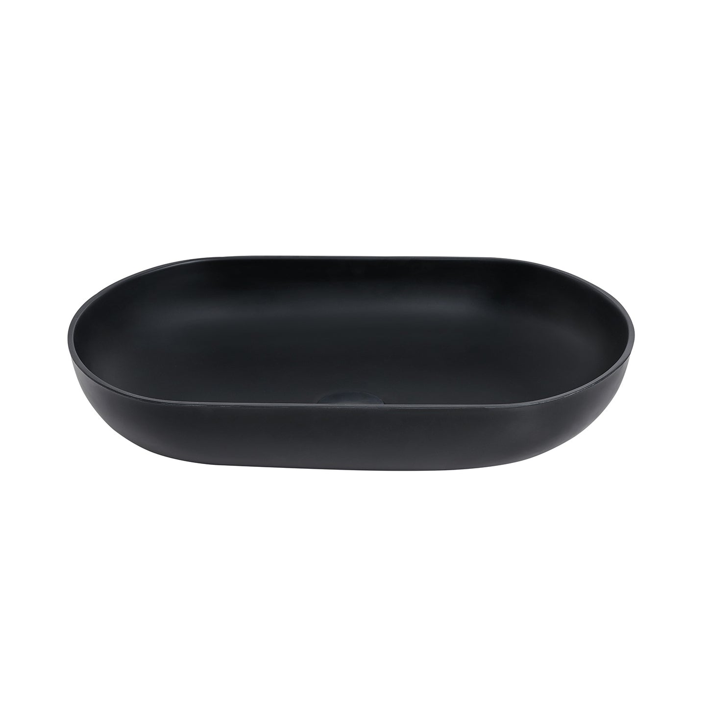 Mineralguss Waschbecken Soho 2.0 Schwarz Matt 54 x 34 cm Aufsatzwaschbecken