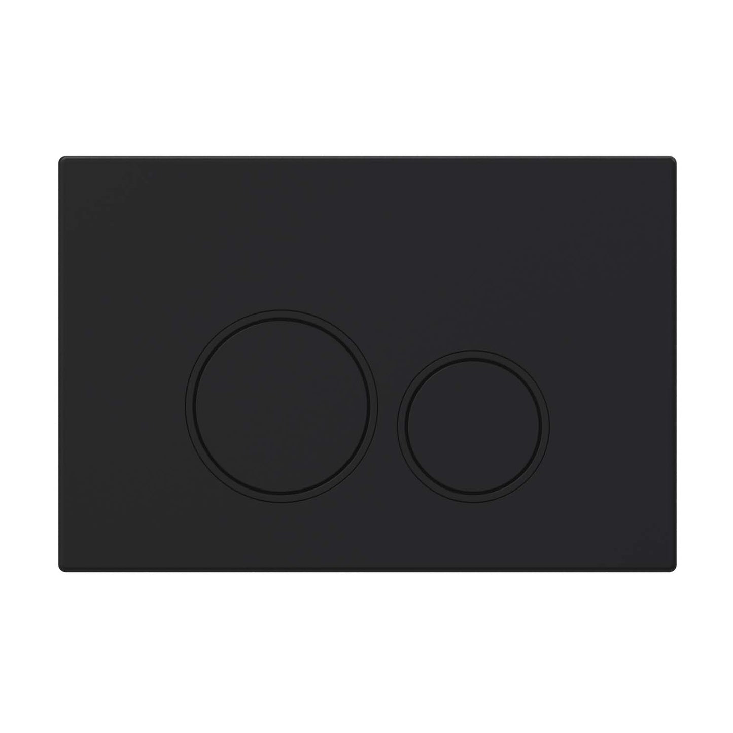 Drückerplatte Schwarz Matt Kompatibel zu Geberit Duofix Sigma (UP 320) 2 Mengenspülung