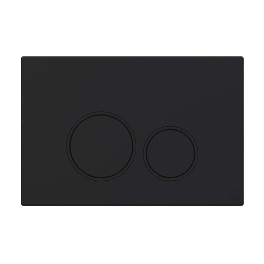 Drückerplatte Schwarz Matt Kompatibel zu Geberit Duofix Sigma (UP 320) 2 Mengenspülung