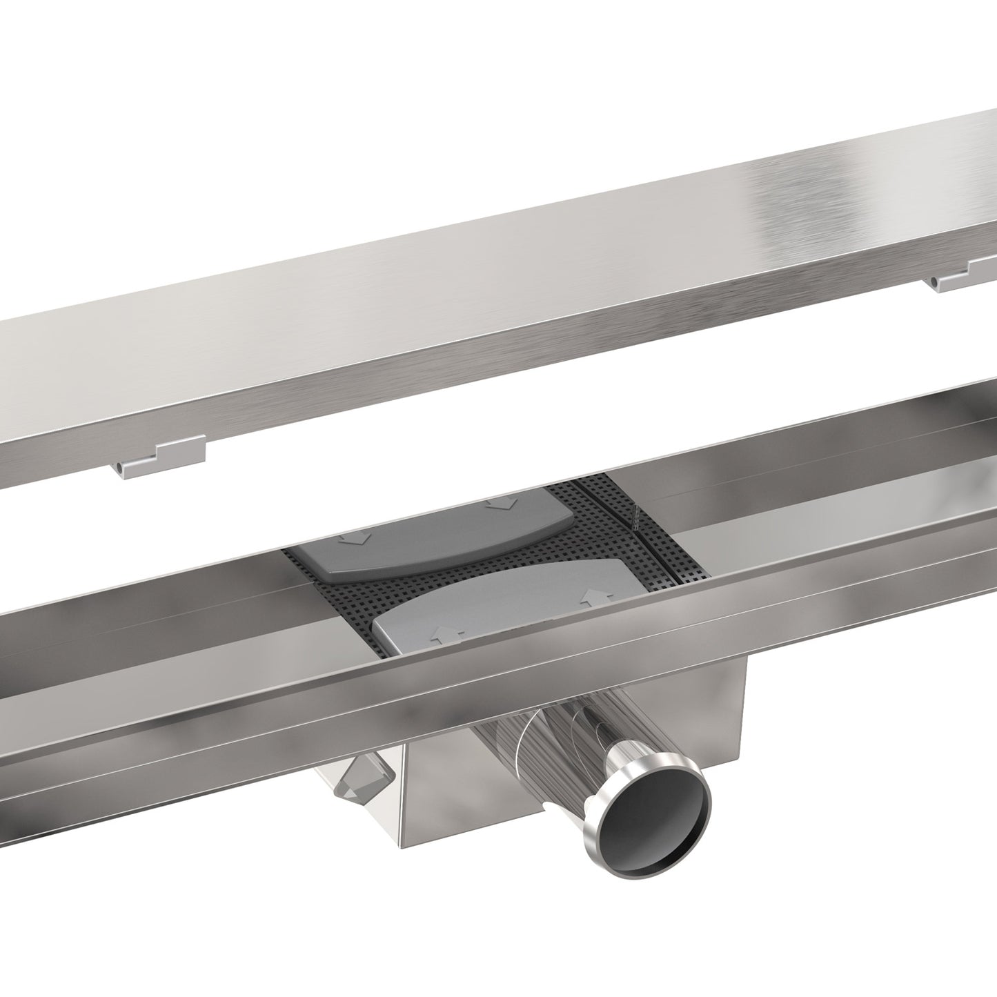 Profi Duschrinne Befliesbar 2in1 60-140cm Edelstahl SU 316