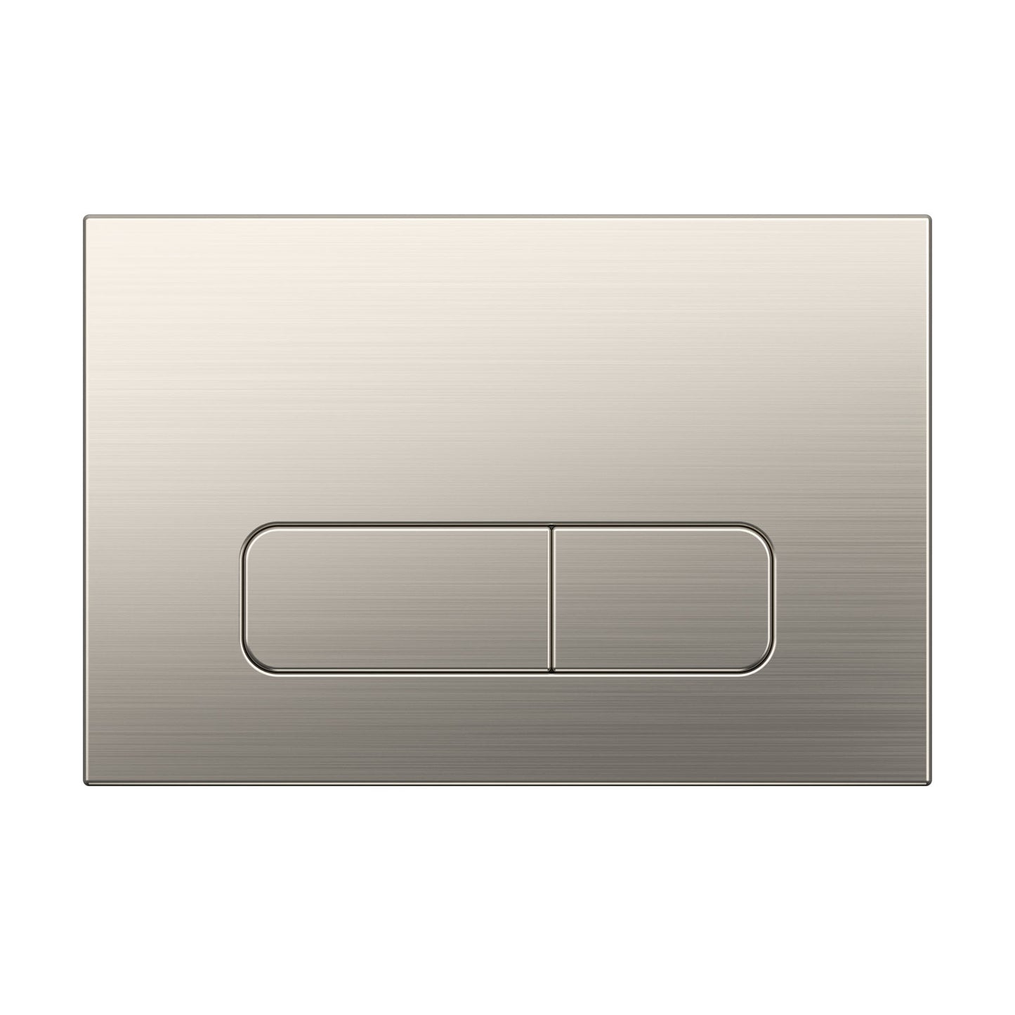 Drückerplatte Brushed Nickel Kompatibel zu Geberit Duofix Sigma (UP 320) 2 Mengenspülung