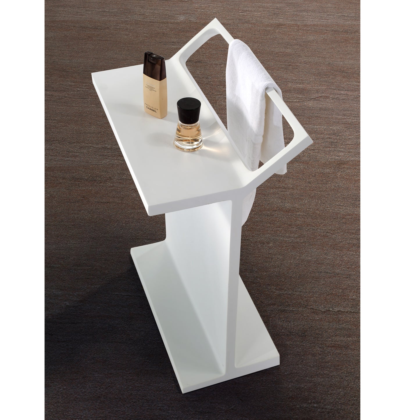 Handtuchhalter MANHATTAN aus hochwertigem Mineralguss in Weiß Matt