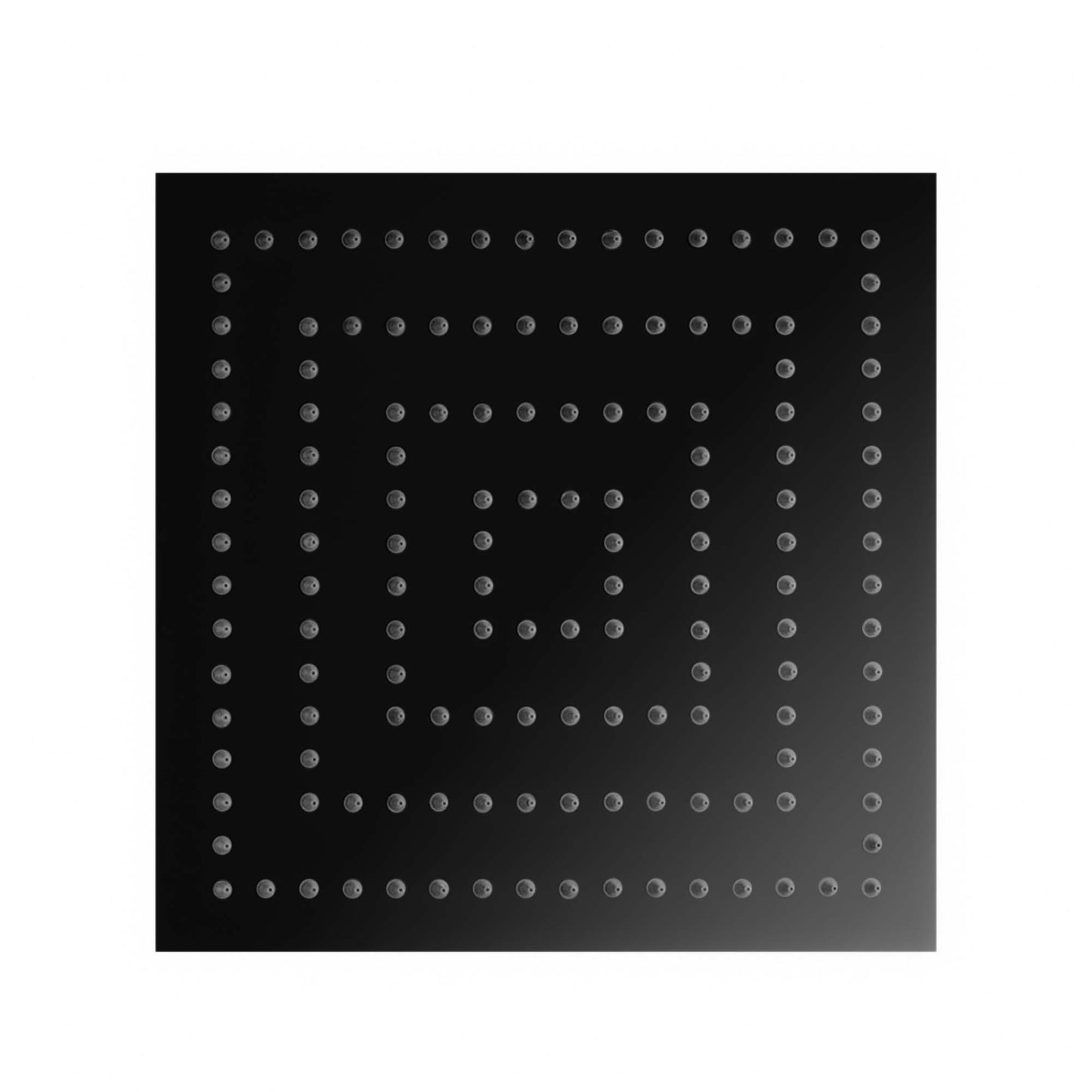 Stilform Luxus Edelstahl Regendusche in 30x30 cm ULTRAFLACH in Schwarz Matt