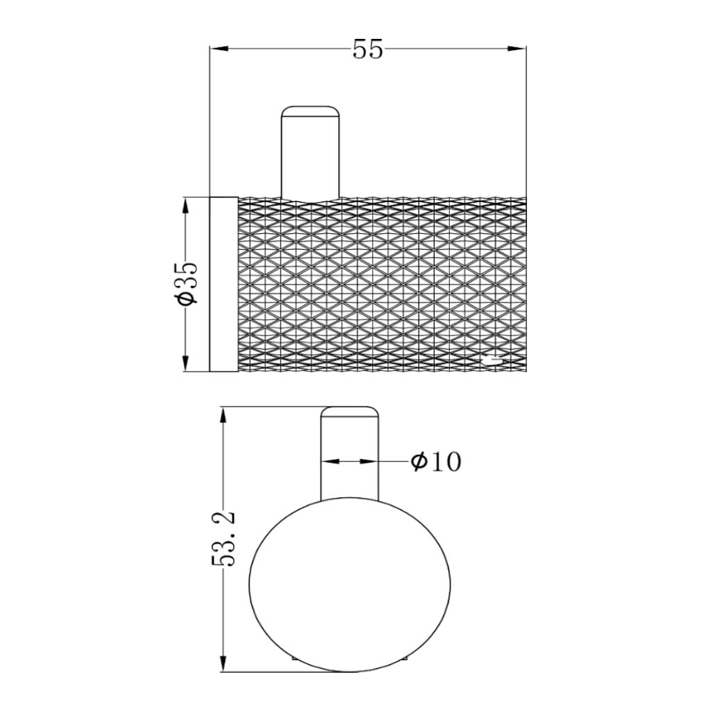 Haken Serie Iconic Messing gebürstet