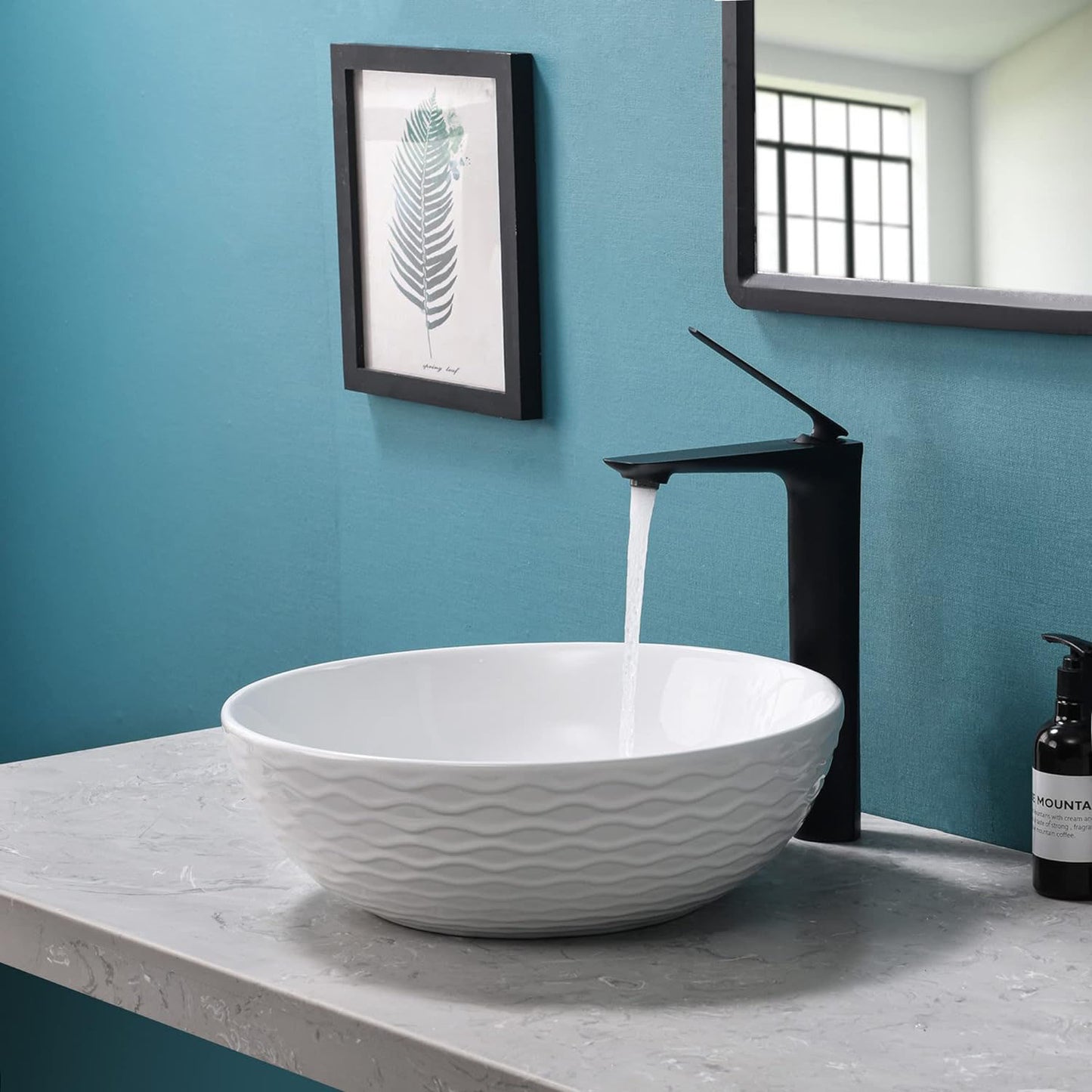 Waschbecken Victoria aus Porzellan im Brillantschliff 39cm