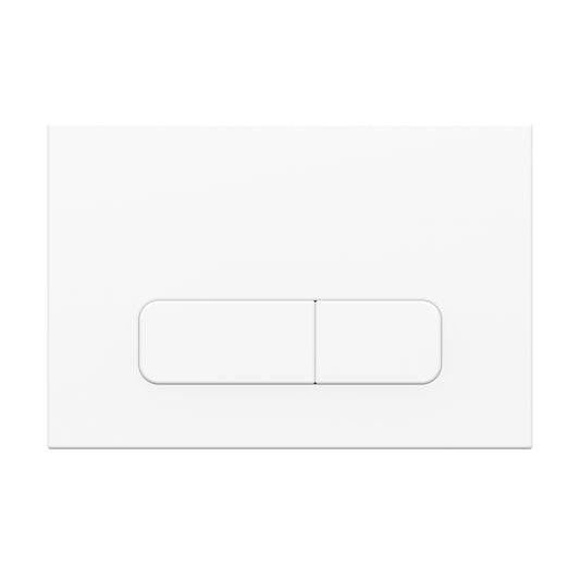 Drückerplatte Weiß Matt Kompatibel zu Geberit Duofix Sigma / DELTA 2 Mengenspülung