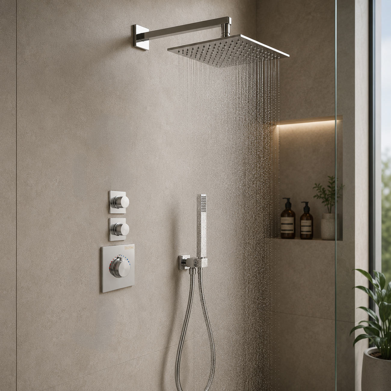 Soho 2 Wege Unterputz Thermostat Armatur