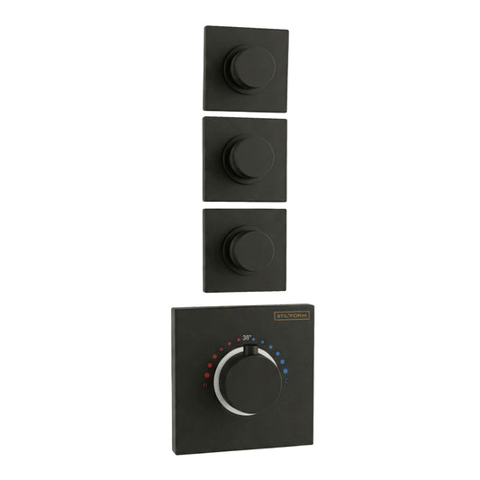 Soho 3 Wege Unterputz Thermostat Armatur