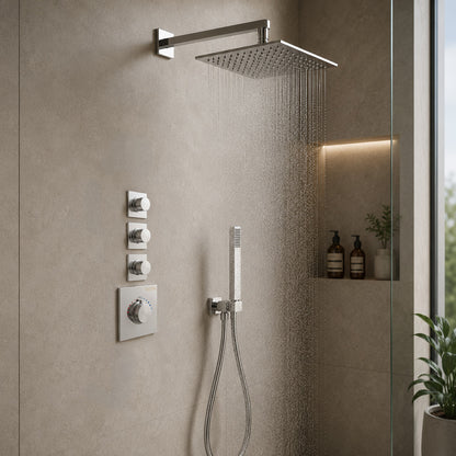 Soho 3 Wege Unterputz Thermostat Armatur