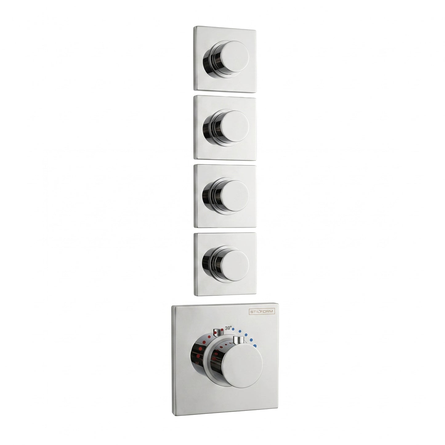 Soho 4 Wege Unterputz Thermostat Armatur inkl UP-Körper