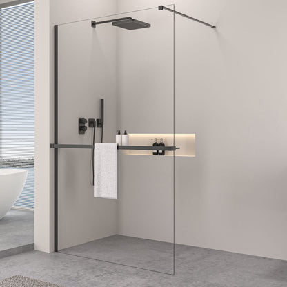 Walk-In Duschtrennwand 10mm ESG Glas 80-160 cm