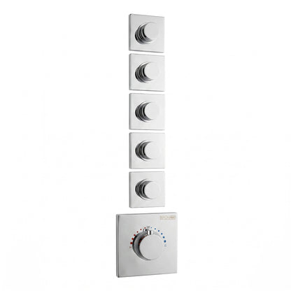 Soho 5 Wege Unterputz Thermostat Armatur inkl UP-Körper