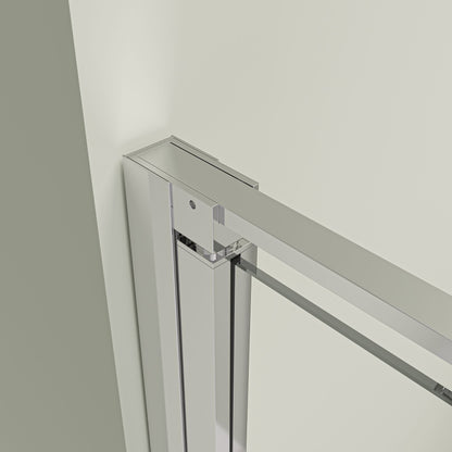 Eck-Duschkabine mit Drehtür – 8 mm Sicherheitsglas in Chrom, versch. Größen