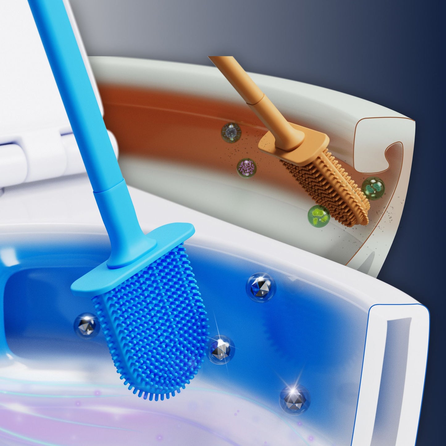 Spülrandloses Dusch-WC SOHO 4.0 mit abnehmbarem Softclose Sitz Taharet