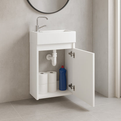 Gäste-WC Badmöbel Waschbecken mit Unterschrank Handwaschbecken