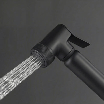 Design WC/Bidet Handbrause SOHO Komplettset mit Absperrventil in Schwarz Matt