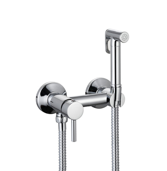 Design WC/Bidet Handbrause Komplett Set mit Mischer Aufputz