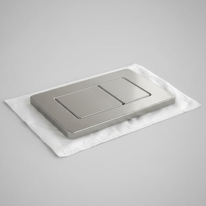 Drückerplatte Edelstahl Kompatibel zu Geberit Duofix Sigma / DELTA 2 Mengenspülung