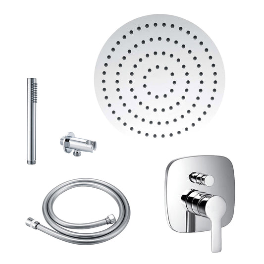 Highline Regendusche Komplett-Set Rund – Unterputz