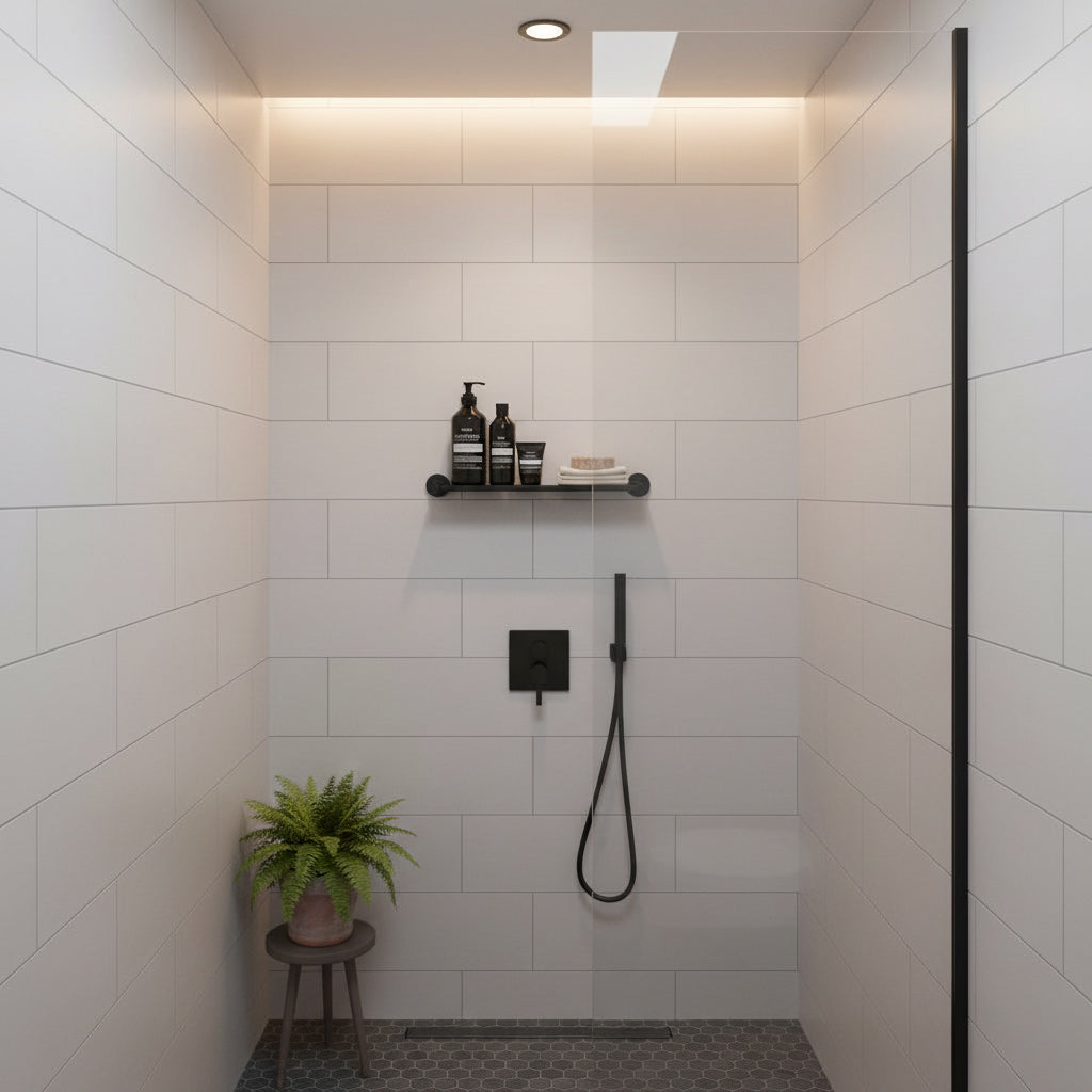 Duschablage Highline Serie Schwarz matt