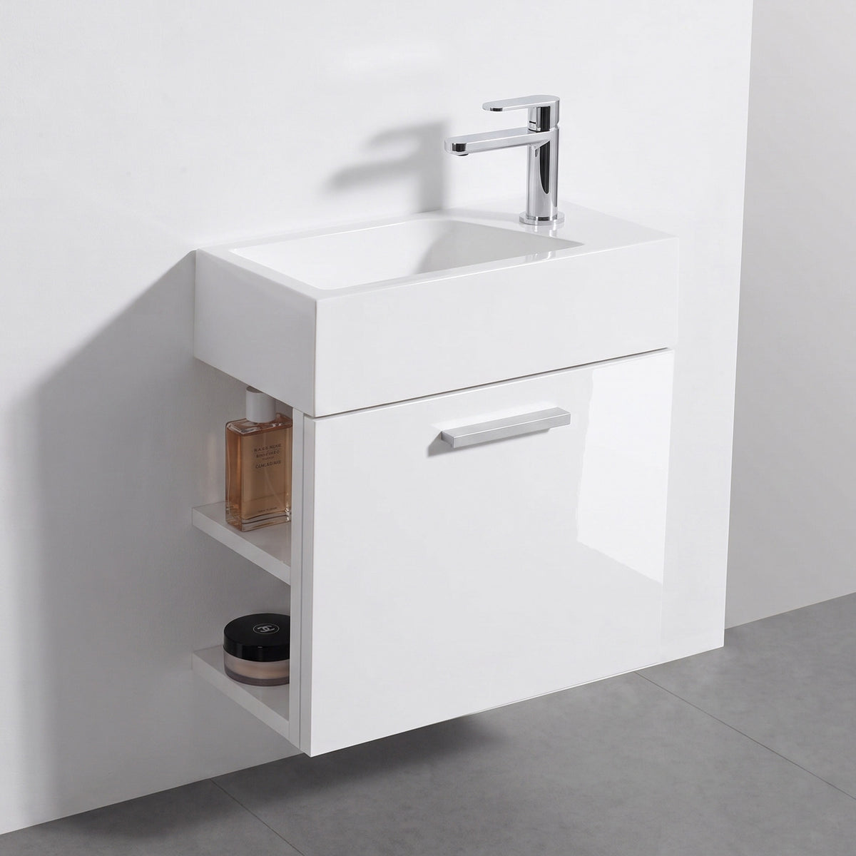 Gäste-WC Badmöbel-Set mit Waschbecken und Unterschrank