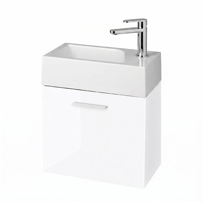 Gäste-WC Badmöbel-Set mit Waschbecken und Unterschrank