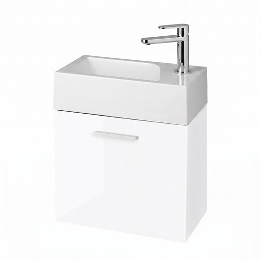 Gäste-WC Badmöbel-Set mit Waschbecken und Unterschrank