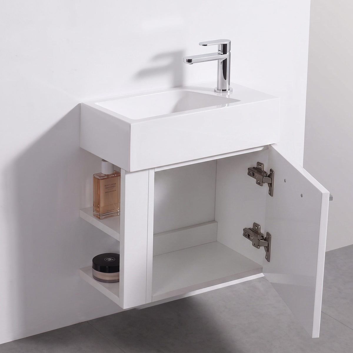 Gäste-WC Badmöbel-Set mit Waschbecken und Unterschrank