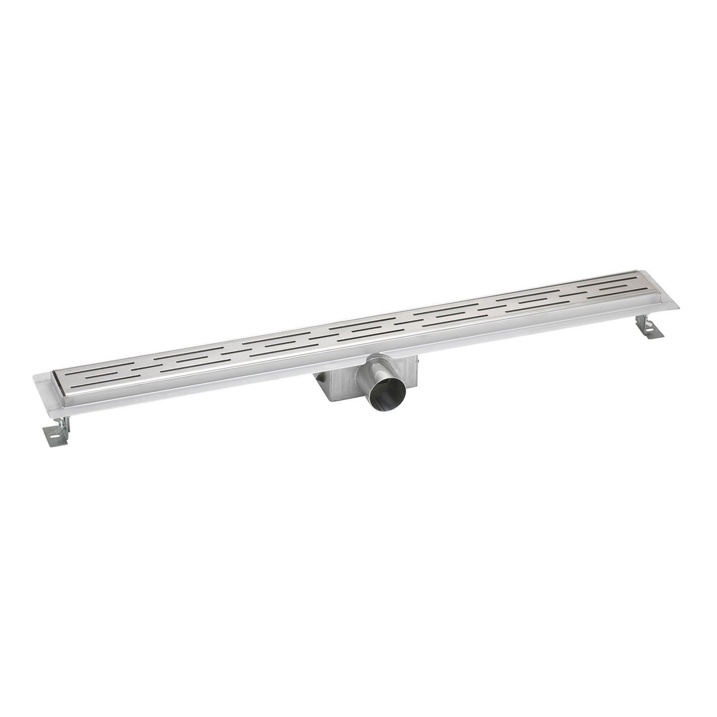 Profi Duschrinne mit Ablaufrost 60-140cm Edelstahl