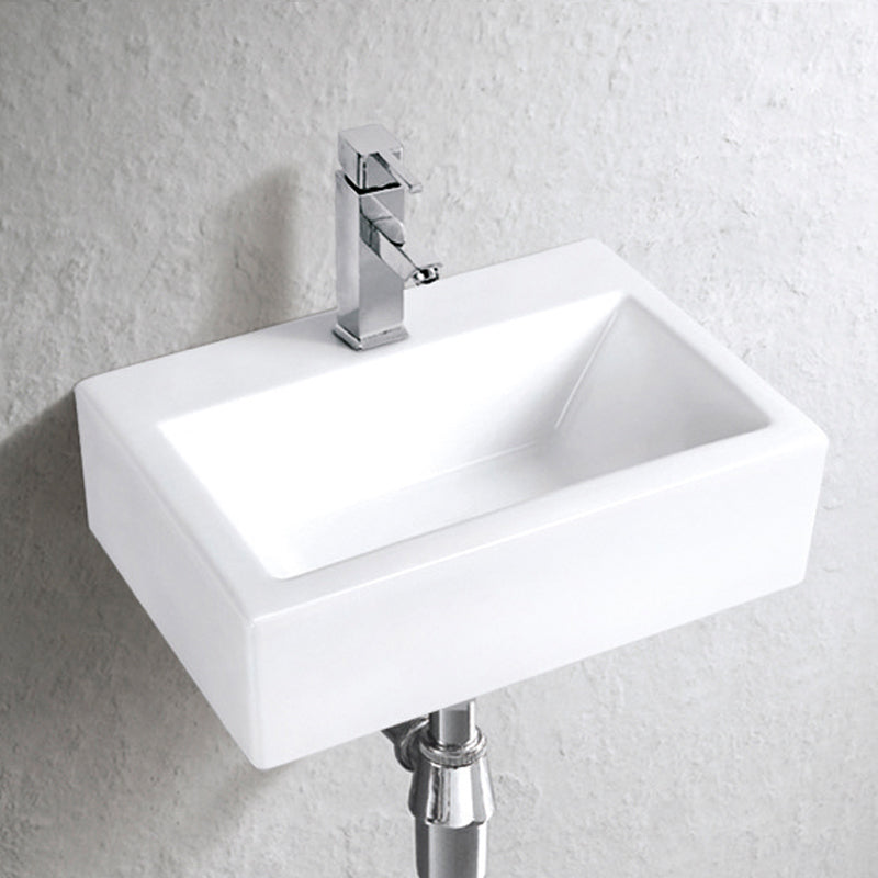 Gäste WC Wand Hänge oder Aufsatz Keramik Waschbecken Soho dünner Rand 43 x 30 cm